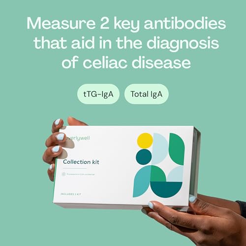 Image of Everlywell At-Home Celiac Disease Screening Test for Women and Men, Digestive Health Lab Tests with Accurate Results from CLIA-Certified Labs Within Days, for Ages 18 Plus