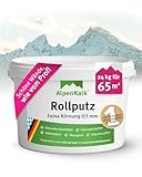 AlpenKalk Feiner Rollputz für Innen I 24 kg für ca. 65 m² I 0,5 mm Körnung I...
