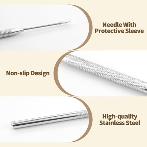 12 PCS Pottery Needle Tool, Clay Needle Tools, Stainless Steel Ceramic Detail Tools, Sculpting Tools Supplies for Ceramics, Sculpting, DIY Craft and Detailed Carving - Thumbnail 3