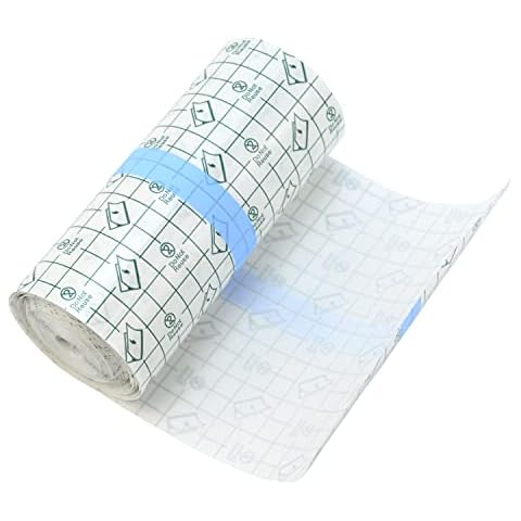AebDerp Tattoo Aftercare Bandage Tape Waterproof, 7 Inch x 11 Yards Clear Adhesive Tattoo Bandages Roll Breathable Transparent Film, Second Skin Tattoo Cover, Protective Healing Wrap for Swimming Cover