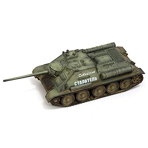 1/72 skala sovjetisk SU-85 Tank Cobetcknn Ctapatenb 1944 plastmodell, vuxenpresent och samlarföremål, 4,4 X 1,7 tum