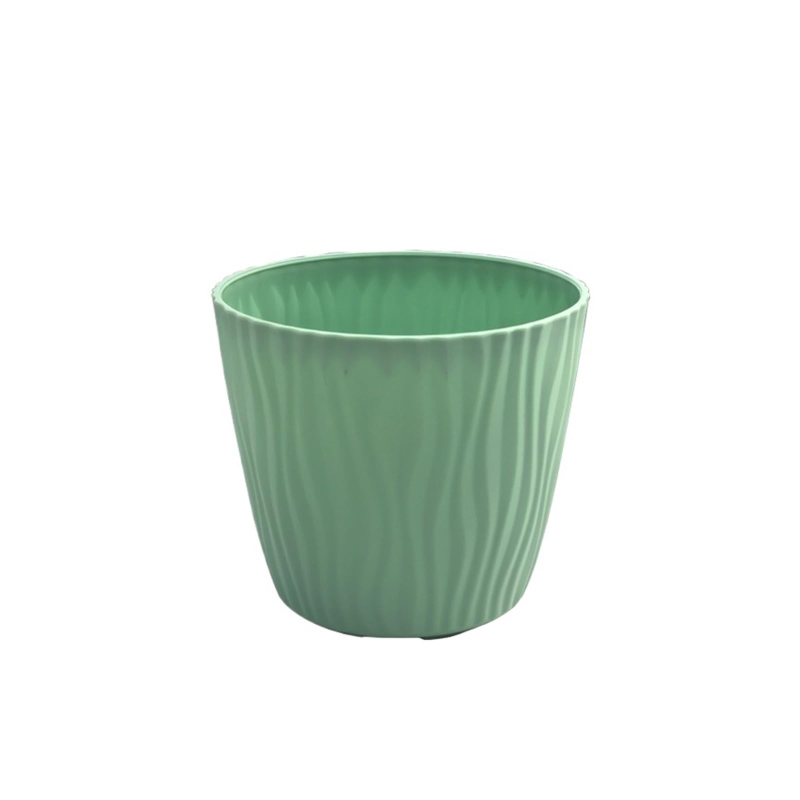 JUAKSQZYI Flower Pots with Drainage Holes and Trays Plastic Lightweight Plant Pots Plant Containers for Indoor/Outdoor(Light Green)