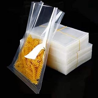 Sacs sous vide alimentaire, 100 pièces 20x25cm, sacs scellés sous vide brillants transparents, utilisés pour la conservation des aliments et la cuisson à basse température