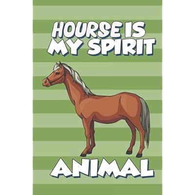 Hourse is my spirit animal: Notebook / Journal For Kids, men and kids cute Horse Gift notebook Horse lovers, 120 blank Pages, 6x9 Inches Matte Finish