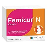 Femicur N 100 Kapseln bei Regelbeschwerden - reguliert Hormonhaushalt - pflanzliches Arzneimittel - hormonfrei - gut durch die Tage vor den Tagen
