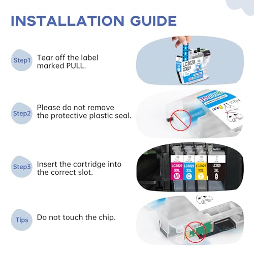Image of Miss Deer LC3029XXL Ink Cartridges High Yield, Replacement for Brother LC3029 LC3029XXL Ink Cartridges Work for MFC-J5830DW MFC-J5830DWXL MFC-J5930DW MFC-J6535DW MFC-J6535DWXL MFC-J6935DW,5 Pack