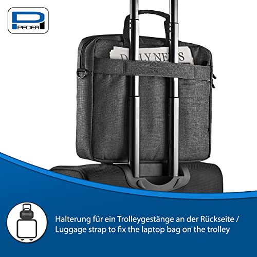 Pedea Laptoptas URBAN Notebook schoudertas met tabletvak, grijs, grijs - Afbeelding 6