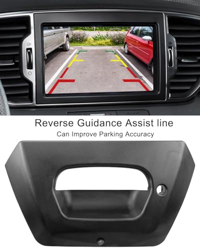 Image of Tailgate Handle Bezel Trim Backup Camera Fit for Chevrolet Avalanche 1500 2500 2002 2003 2004 2005 2006 Pickup Truck Replace 93440179 15094722 GM1916104 GM1916105