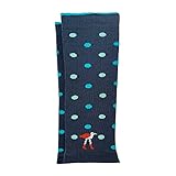 Lily Trotters Athletic Compression Sleeve, Supports Whole Lower Leg During Intensive Physical Workouts, Footless, 15-20 mmHg Graduated Compression, Dots-A-Plenty, Slate, S/M