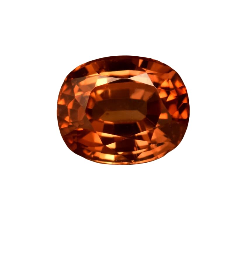 Saphir orange naturel en coussin pour la fabrication de bijoux artisanaux