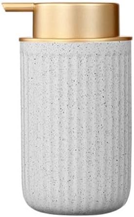 Soap Dispenser Fashionable Ceramic Shower Gel Shampoo Hand Soap Soap Bottle Dispenser Press Filling Bottle Suitable for Bathroom Bathroom Soap Dispensers(A)