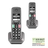 DEUTSCHE QUALITÄT – Herstellung zu 100% in Deutschland. Die umweltfreundliche ECO DECT Technologie sorgt für einen reduzierten Strahlungs- und Energieverbrauch.