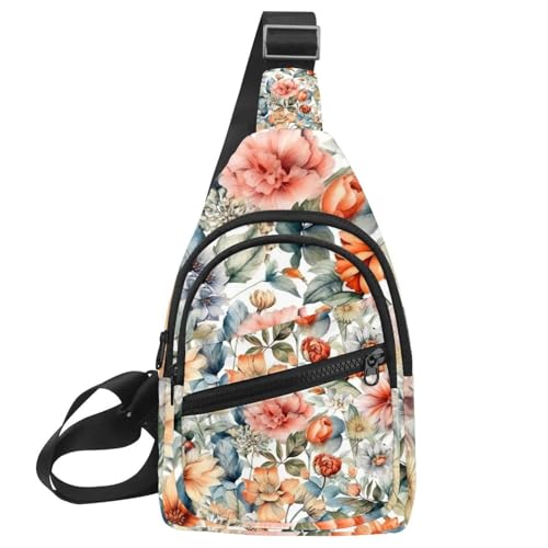 Mochila con estampado floral ligera para aliviar el peso en la espalda