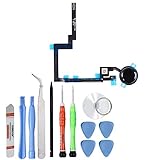 Unifix Black Home Button Flex Connector Ribbon Cable Replacement Part for iPad Mini 3 3rd Gen + Premium Tools