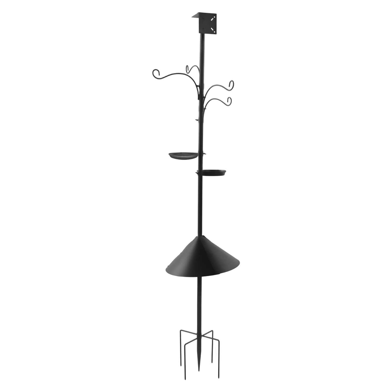 Comedero para pájaros de 233 cm, juego de comedero para pájaros, comedero para pájaros en jardines, patios, patios, granjas
