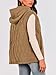 PRETTYGARDEN Women's 2025 Fall Spring Vest Casual Sleeveless Hooded Zip Up Jacket Trendy Winter Coat Outerwear (Camel,Large)