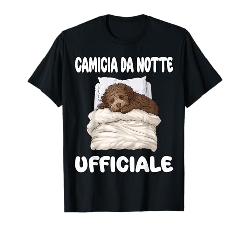 Lagotto Romagnolo Dog Official Sleepshirt Pigiama Camicia da notte Maglietta