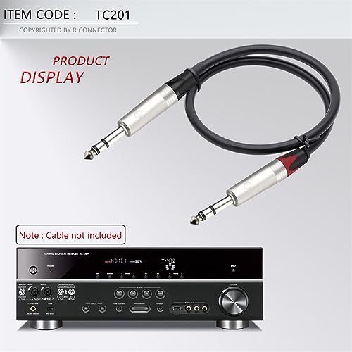 Conector estéreo de 6,35 mm macho de un cuarto de pulgada para soldadura de cables de micrófono de audio 6