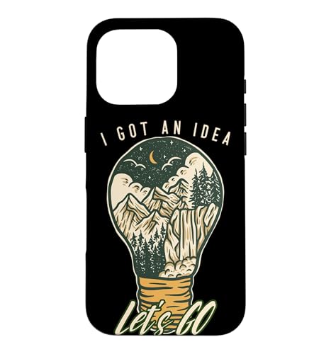 I Got An Idea Let's Go Outside Vintage Hiking Outdoors Lover �X�}�z�P�[�X iPhone 16 Pro �p