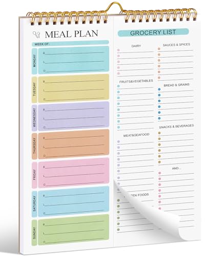 Joyberg Weekly Meal Planner Notebook 8.5x...