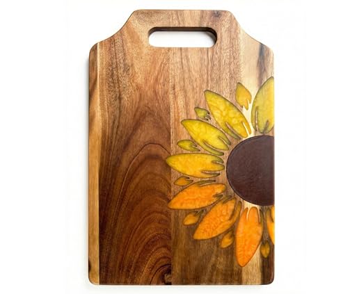 Tabla para Cortar de Madera Acacia con Resina 38x24 cm miniatura 1