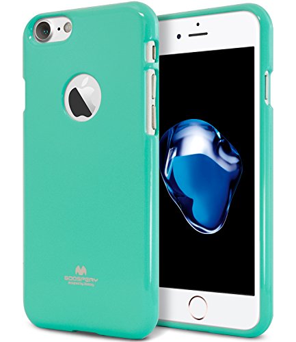 GOOSPERY Pearl Jelly for Apple iPhone 7 Case (2016) Slim Thin Rubber Case (Mint) IP7-JEL-MNT