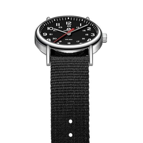 Image of LN LENQIN Mens Watches Unisex Military Sport Nylon Strap Stylish Luminous Fashion Analog Quartz Watch for Men Waterproof Army Tactical Casual Wristwatch