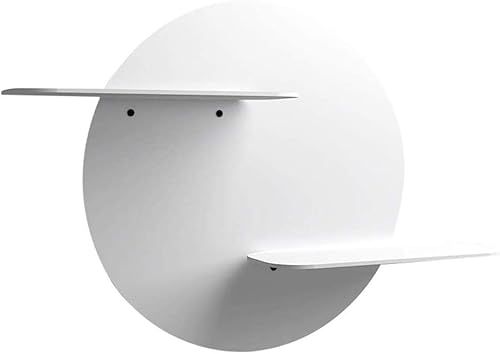 PDGJG - Estante de almacenamiento de hierro de metal, soportes de almacenamiento multiformas, estante de pared nórdico, decoración del hogar (color