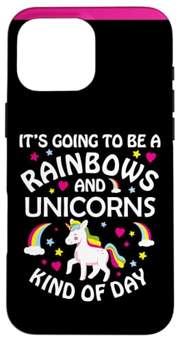Unicorn Girls Funny It's Going to be a Rainbows and Unicorns �X�}�z�P�[�X iPhone 16 Pro Max �p