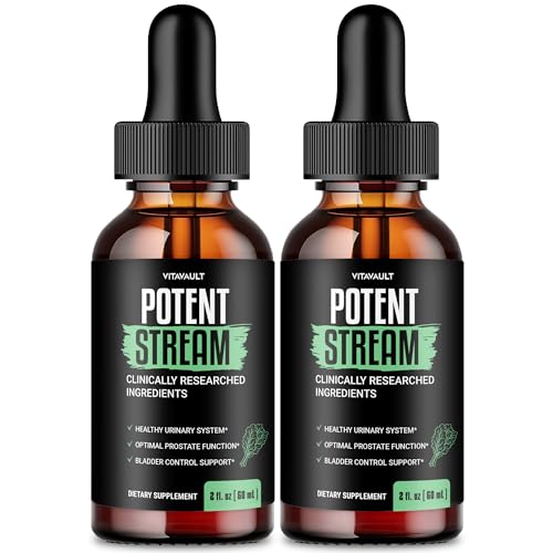 Potent Stream Drops Prostate Supplements for Men PotentStream Prostate Health Supplements for Men Potent Stream Drops - Maximum Strength with Shilajit and MCT Oil, PotentStream Drops Reviews (2 Pack)