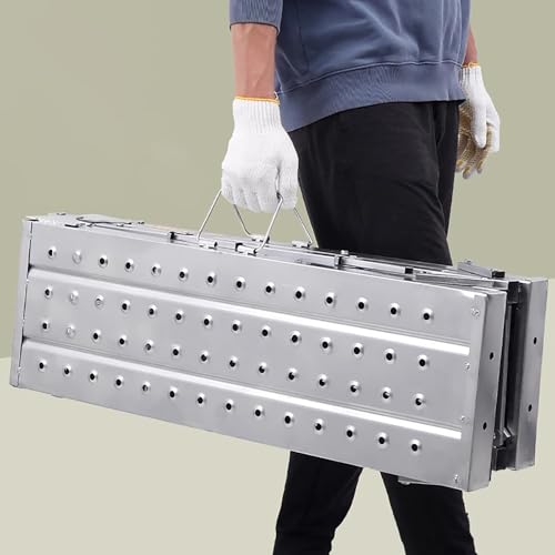 Planche de travail pliable pour compenser les sols irréguliers