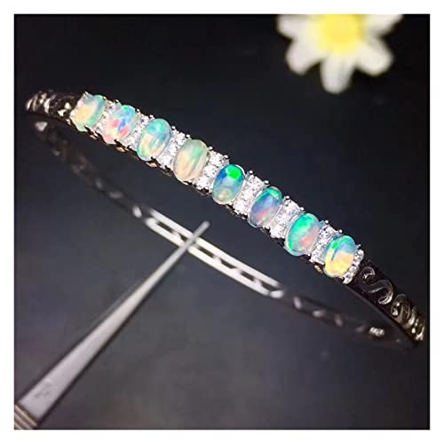Bracelet opale de mode de haute qualité en argent véritable
