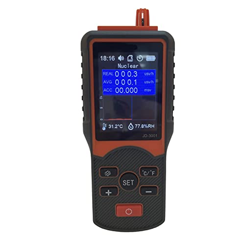 Image of Nuclear Radiation Detector, One Handed Electromagnetic Detector, Electromagnetic Detector with Digital Display for Construction Engineering, Industrial Environment Monitoring