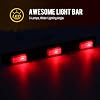 Partsam [DOT Approved] 17 Inch Red LED Truck Trailer Identification Light Bar, Waterproof Sealed 3 Lights Bar 12V Replacement for F150 F250 F350 RAM 1500 2500 3500 Silverado Sierra