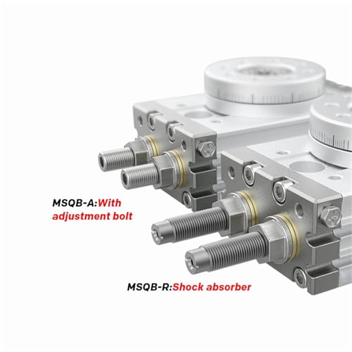 Vérin rotatif pneumatique MSQB30R réglable pour automatisation industrielle