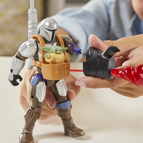 MixMashers Star Wars™ Mandalorian ve Grogu Özel Karıştır ve Birleştir Deluxe Aksiyon Figürü Seti ve Aksesuarları