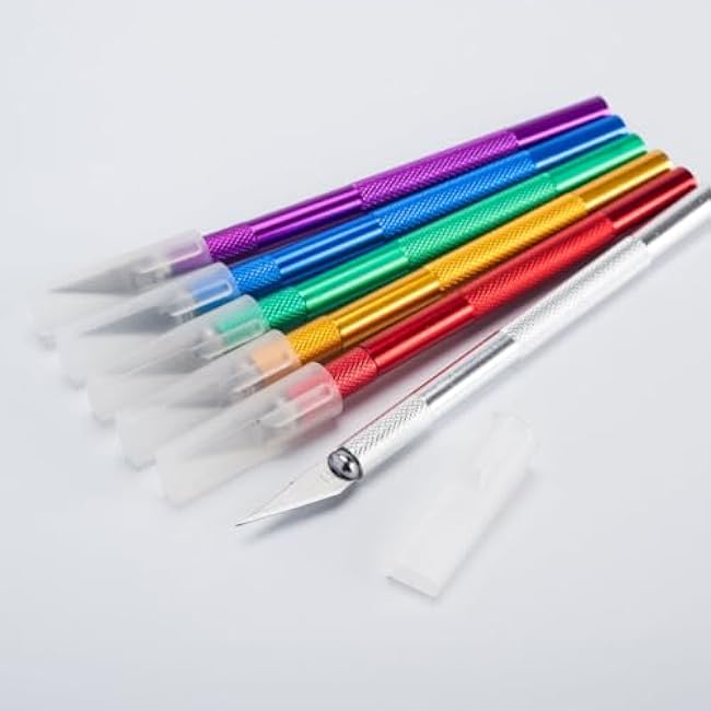 50 Pieces Carving Knife Cover Carving Knife Blade Cover Exacto Knife Cover Exacto Knife Blade Cover Exacto Knife Carft Knife Hobby Knife Safety Cap Craft Knife Hobby Knife Cover, White