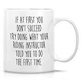 Retreez Funny Riding Instructor Mug - 11 Oz Ceramic Coffee or Tea Cup - Hilarious, Appreciation, Birthday Gift for Horse Trainer, Horse Riding Teachers, Equestrian Coaches, Horse Lovers, Riding Coach