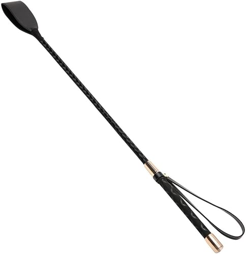 Leather Horsewhip, For Equestrian Training, Riding Crop With Double Slapper