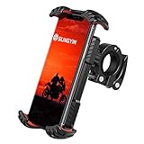 🚲【Breite Kompatibilität】Die smartphone halterung fahrrad mit jedem iPhone, Android Handy, GPS-Geräte zwischen 4,7 bis 7 Zoll, wie iPhone 12 Mini, 12 Pro Max, 12, 11 Pro, Pro Max XS XR X8 7 7s 6s 6 Plus, Huawei P30 Pro 10 Pro P20 P10, Samsung Galaxy S10 S9 S8 S7 S6, Note 9 8 7 6, LG, HTC, Sony, Nokia, Nexus, andere Smartphones.