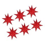 Design unique : le design d'étoile à neuf pointes ajoute une atmosphère festive, rendant votre fête de Noël encore plus spéciale et mémorable, lanternes en papier en forme d'étoile