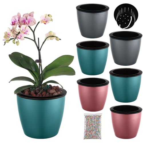 Macetas de riego automático de 17 cm (multicolor) (6, 6.7)