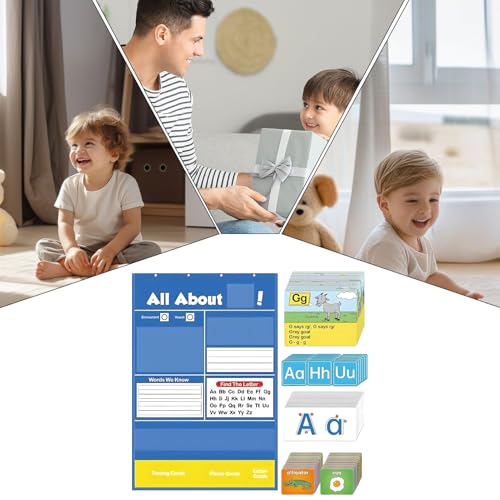 Herramientas de aprendizaje para letras y panel organizador escolar de pared 4