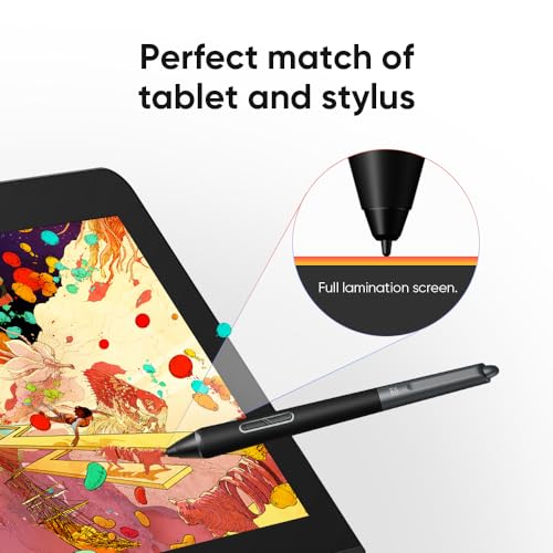 Image of XPPen Artist Pro 14 (Gen 2) 14 Inch Drawing Display, Full-Laminated Screen, X3 Pro Stylus, 16384 Pressure Levels, Includes Bluetooth Express Key Remote, Supports Mac /Windows /Linux /Android - Black