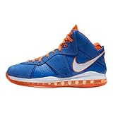 Nike Lebron VIII QS Varsity Royal/White/Orange Blaze Men's 9.5, Women's 11 Medium (CV1750-400, Numeric_9_Point_5)