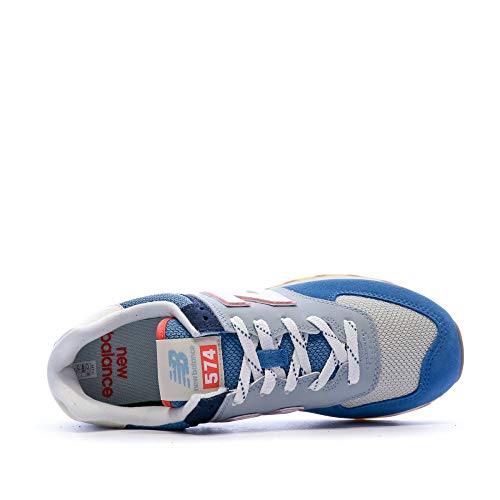Image of New Balance Men's 574 V2 Core Sneaker, Mako Blue /Turtledove, 10.5 M