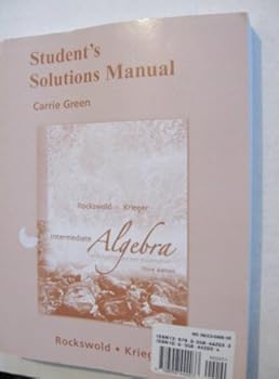 Paperback Student Solutions Manual for Intermediate Algebra with Applications & Visualization Book