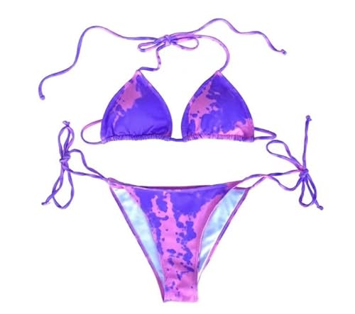 LANWE Contrôle Maillots de Bain, Bikini Femme à Changement de Couleur Chaude et Eau, Maillot de Bain Deux pièces, R, M,Soutien-Gorge Beachwear Cover