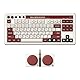 8Bitdo Retro Mechanical Keyboard, Bluetooth/2.4G/USB-C Hot Swappable Gaming Keyboard with 87 Keys, Dual Super Programmable Buttons for Windows and Android - Fami Edition - QWERTY English Keyboard