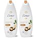 Dove Purely Pampering Nourishing Body Wash, Nutrium Moisture, Shea Butter with Warm Vanilla 22 oz (Pack of 2)
